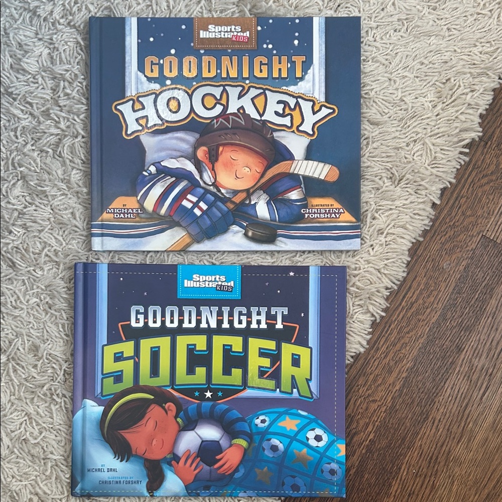 Goodnight Hockey and Soccer Book Set